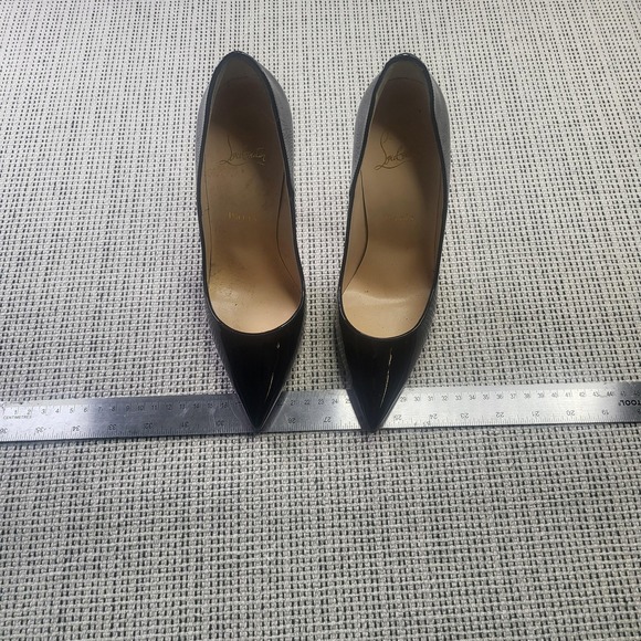 Christian Louboutin Shoes - Christian Louboutin Shoes Womens 7.5 Black Patent Leather Stiletto Heel Pumps